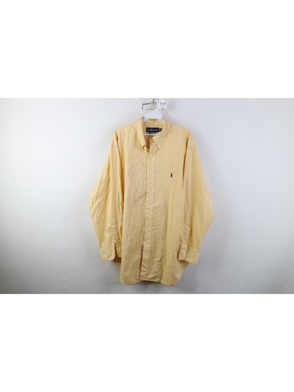 Vintage 90s Ralph Lauren Mens 17.5 32/33 Pinstriped Collared Button Down Shirt